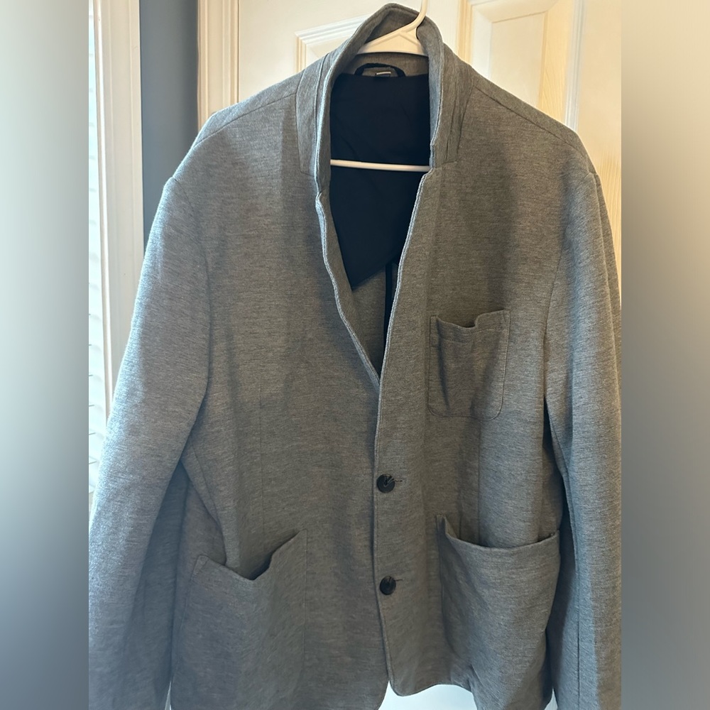 Goodfellow  Blazer Mens XL Gray Cotton Polyester Suit Jacket Sport Coat